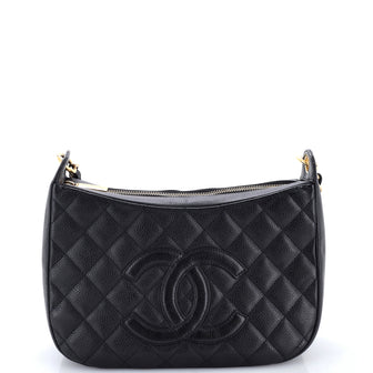 Chanel Timeless CC Chain Shoulder Bag Quilted Caviar Medium