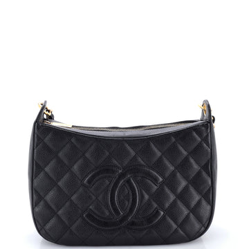 Chanel Timeless CC Chain Shoulder Bag Quilted Caviar Medium