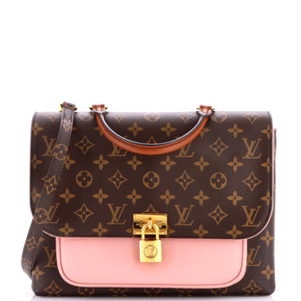 Louis Vuitton Marignan Handbag Monogram Canvas with Leather
