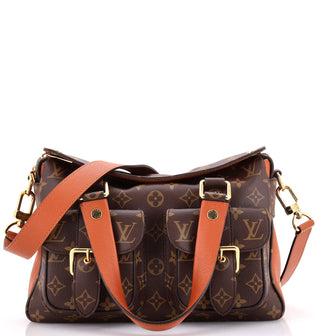 Louis Vuitton Manhattan NM Handbag Monogram Canvas with Leather