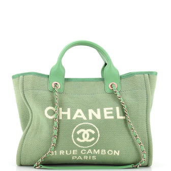 Chanel Deauville NM Tote Mixed Fibers Small