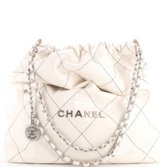 Chanel 22 Chain Hobo Quilted Calfskin Large