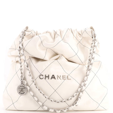 Chanel 22 Chain Hobo Quilted Calfskin Large