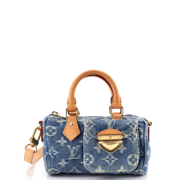Louis Vuitton Speedy Bandouliere NM Bag Monogram Denim Nano
