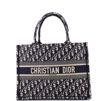 Christian Dior Book Tote Oblique Canvas Medium