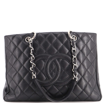 Chanel Grand Shopping Tote Quilted Caviar