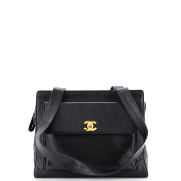 Chanel Vintage Front Pocket Tote Caviar Medium