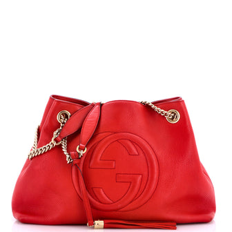 Gucci Soho Chain Strap Shoulder Bag Leather Medium