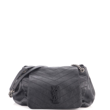 Saint Laurent Nolita Satchel Matelasse Chevron Leather Medium