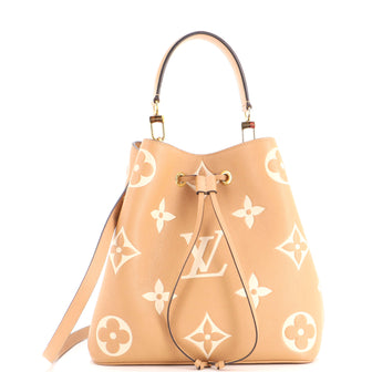 Louis Vuitton NeoNoe Handbag Bicolor Monogram Empreinte Giant MM