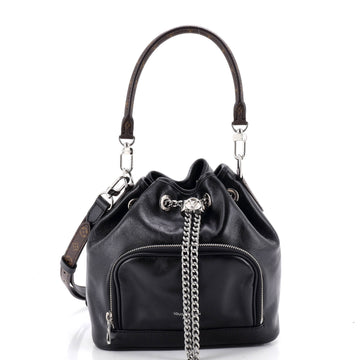 Louis Vuitton No Way Vibe Bucket Bag Leather with Monogram Detail