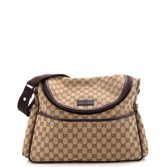 Gucci Diaper Crossbody Bag GG Canvas