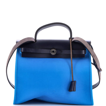 Hermes Herbag Zip Leather and Toile 31