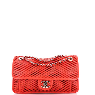 Chanel Up In The Air Flap Bag Perforated Leather Medium