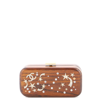 Chanel CC Shooting Star Minaudiere Wood with Crystals Wood with Crystals