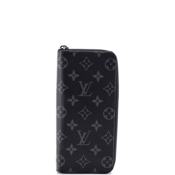 Louis Vuitton Zippy Wallet Monogram Eclipse Canvas Vertical