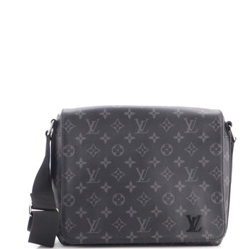Louis Vuitton District Messenger Bag Monogram Eclipse Canvas PM