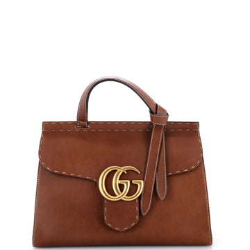 Gucci GG Marmont Top Handle Bag Leather Small