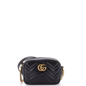Gucci GG Marmont Shoulder Bag Matelasse Leather Mini