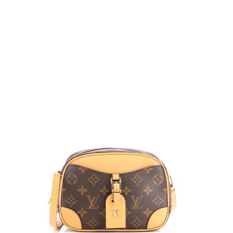 Louis Vuitton Deauville Handbag Monogram Canvas Mini