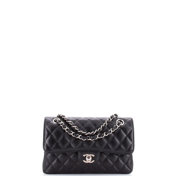 Chanel Classic Double Flap Bag Quilted Caviar Small