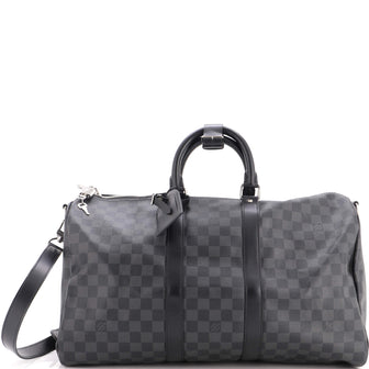Louis Vuitton Keepall Bandouliere Bag Damier Graphite 45