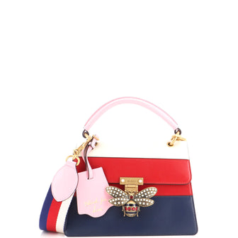 Gucci Queen Margaret Top Handle Bag Colorblock Leather Small