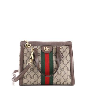 Gucci Ophidia Top Handle Tote GG Coated Canvas Small