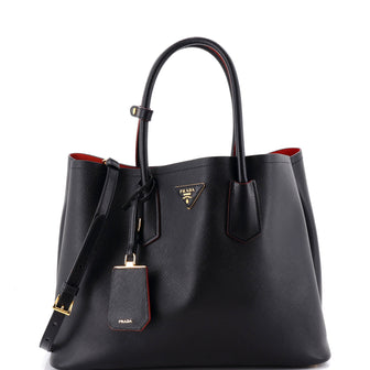 Prada Cuir Double Tote Saffiano Leather Medium