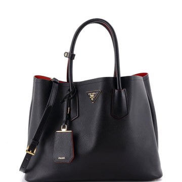 Prada Cuir Double Tote Saffiano Leather Medium