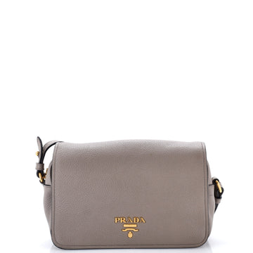 Prada Flap Zip Crossbody Bag Vitello Phenix Small