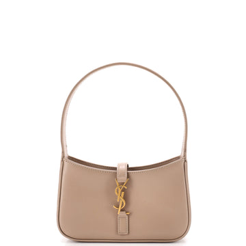 Saint Laurent Le 5 a 7 Hobo Leather Mini