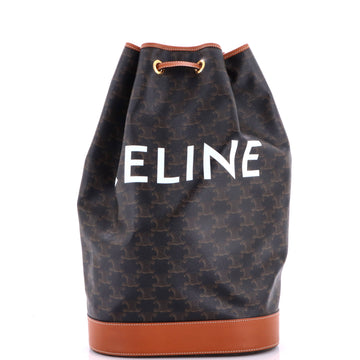 Celine Sailor Bag Triomphe Coated Canvas Medium
