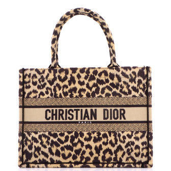 Christian Dior Book Tote Mizza Embroidered Canvas Medium