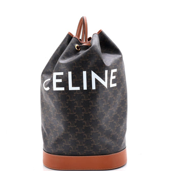 Celine Sailor Bag Triomphe Coated Canvas Medium