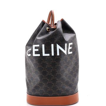 Celine Sailor Bag Triomphe Coated Canvas Medium