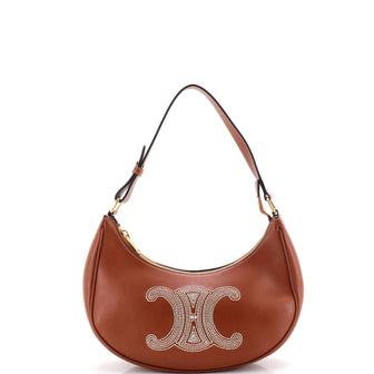 Celine Ava Bag Triomphe Embroidery Leather