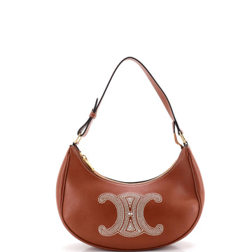 Celine Ava Bag Triomphe Embroidery Leather