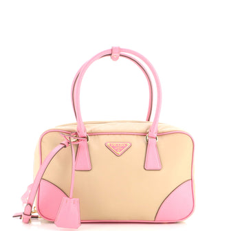 Prada Re-Edition 1978 Two Handle Bag Re-Nylon with Saffiano Leather Medium