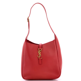 Saint Laurent Le 5 a 7 Supple Hobo Leather Small
