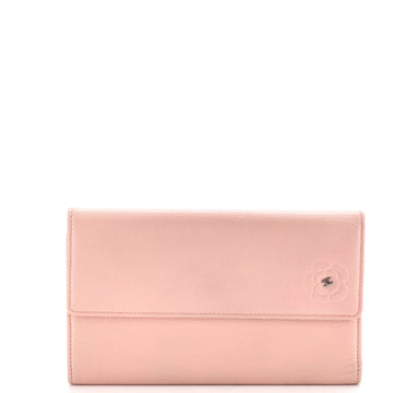 Chanel Camellia CC Flap Wallet Leather
