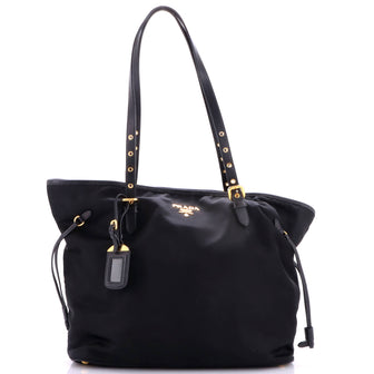 Prada Belted Tote Tessuto and Leather Medium