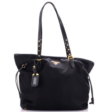 Prada Belted Tote Tessuto and Leather Medium