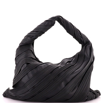 Bottega Veneta Hop Hobo Striped Leather and Suede Large