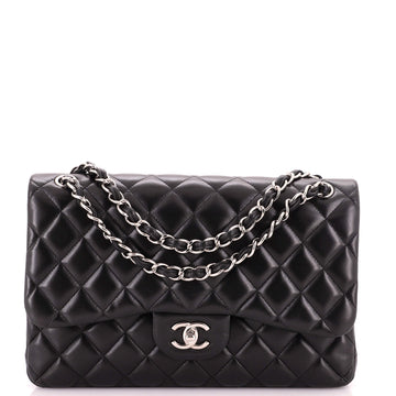 Chanel Classic Double Flap Bag Quilted Lambskin Jumbo