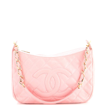 Chanel Timeless CC Chain Shoulder Bag Quilted Caviar Medium