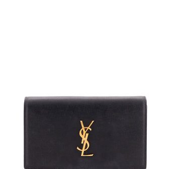 Saint Laurent Classic Monogram Clutch Leather