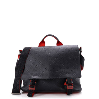 Christian Louboutin Loubiclic Messenger Bag Embossed Leather