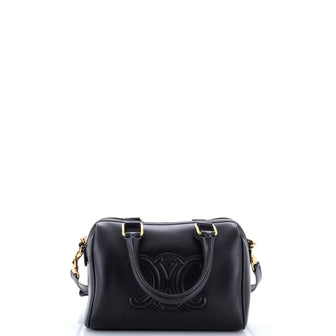 Celine Cuir Triomphe Boston Bag Leather Small