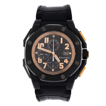 Audemars Piguet Royal Oak Offshore Arnold Schwarzenegger The Legacy Chronograph Automatic Watch Ceramic with Titanium and Alligator 48